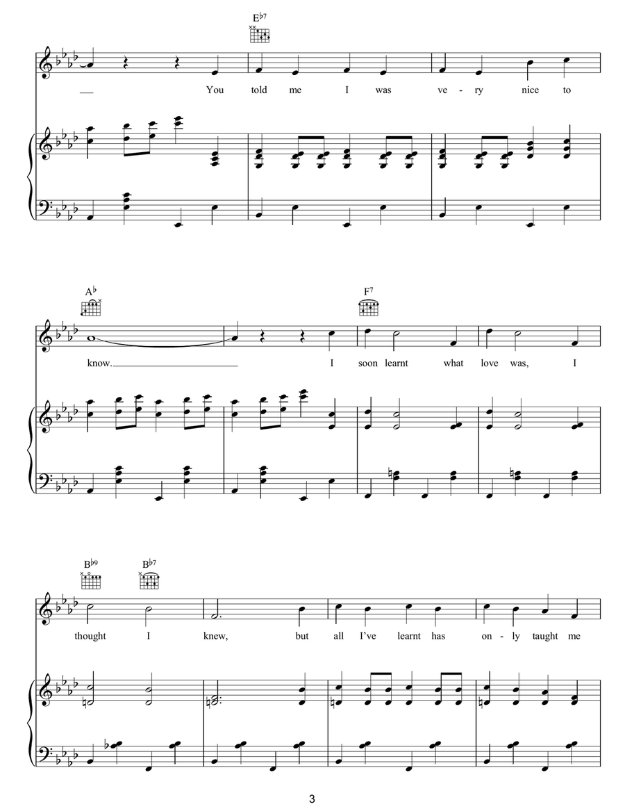 A Broken Doll A Broken Doll Piano, Vocal, Guitar scores gallery preview page 3