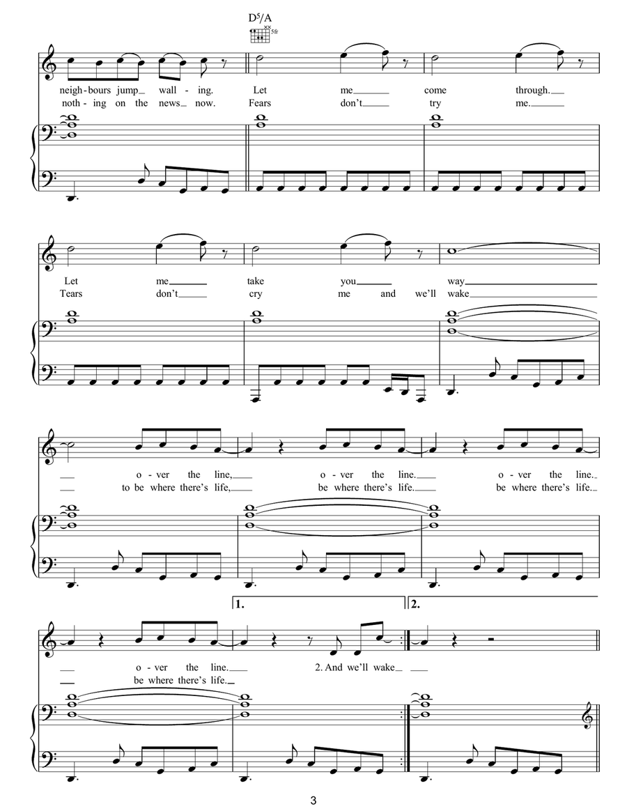 To Be Where There's Life To Be Where There's Life Guitar scores gallery preview page 3