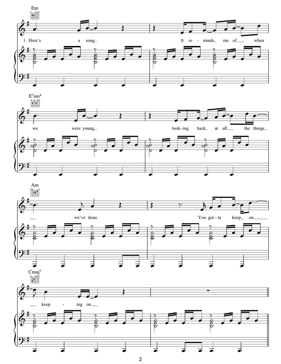 I'm Outta Time Guitar scores gallery preview page 2