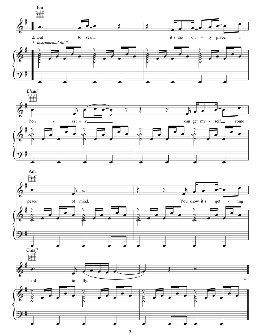 I'm Outta Time Guitar scores gallery preview page 3