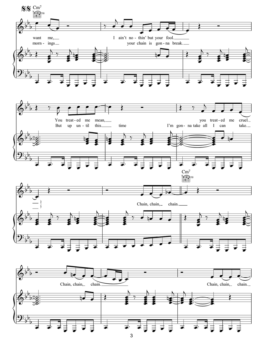 Chain Of Fools Chain Of Fools Acoustic Guitar scores gallery preview page 3