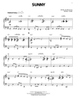 Sunny [Jazz version] (arr. Brent Edstrom)