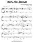 What A Fool Believes [Jazz version] (arr. Brent Edstrom)