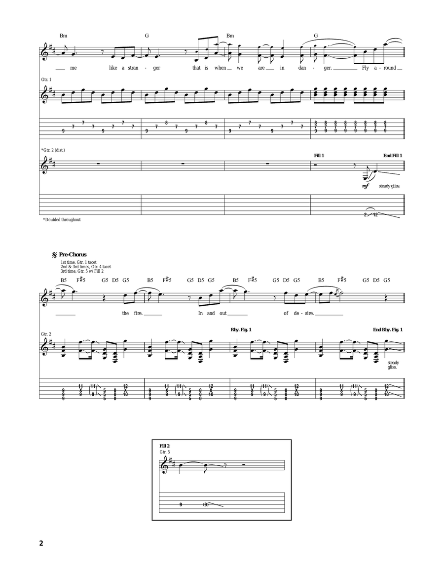The Fire The Fire Acoustic Guitar scores gallery preview page 2