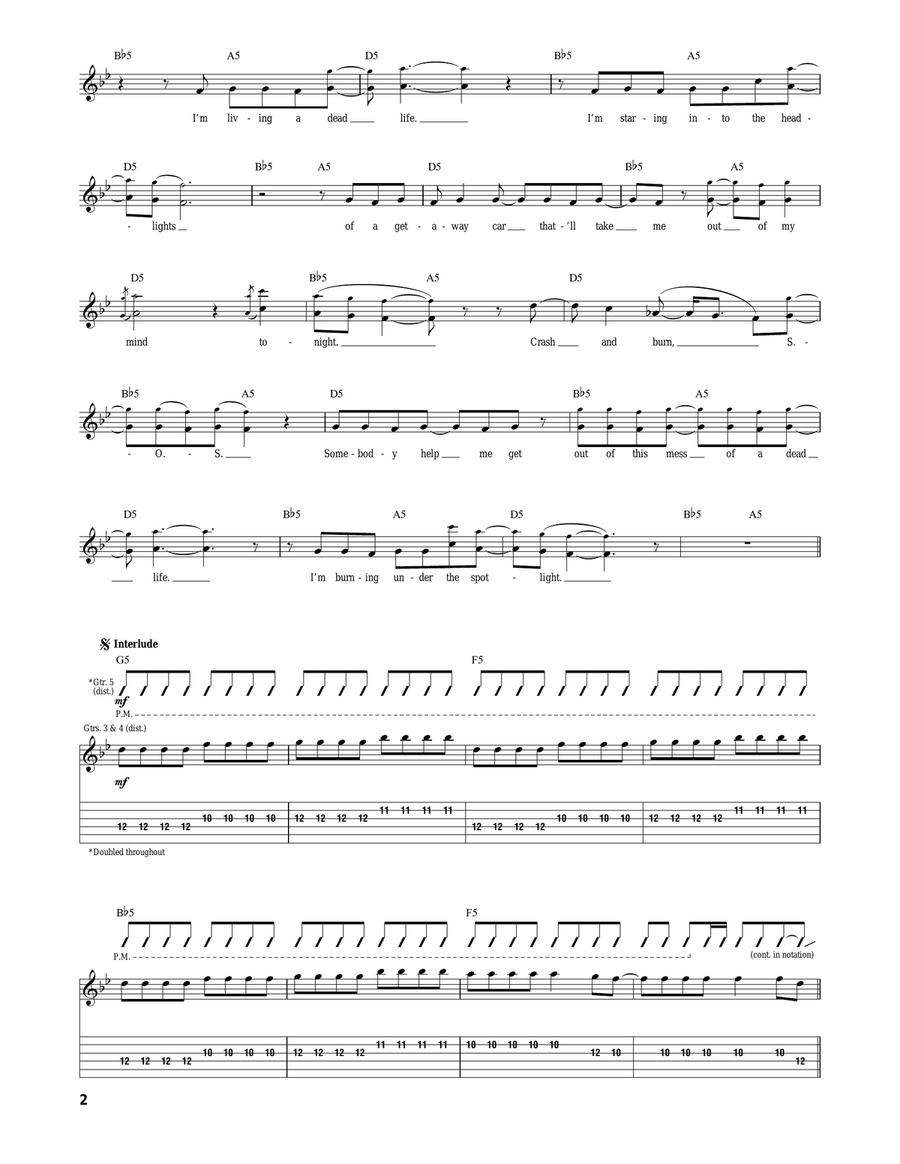 My Heart Is A Fist Acoustic Guitar scores gallery preview page 2