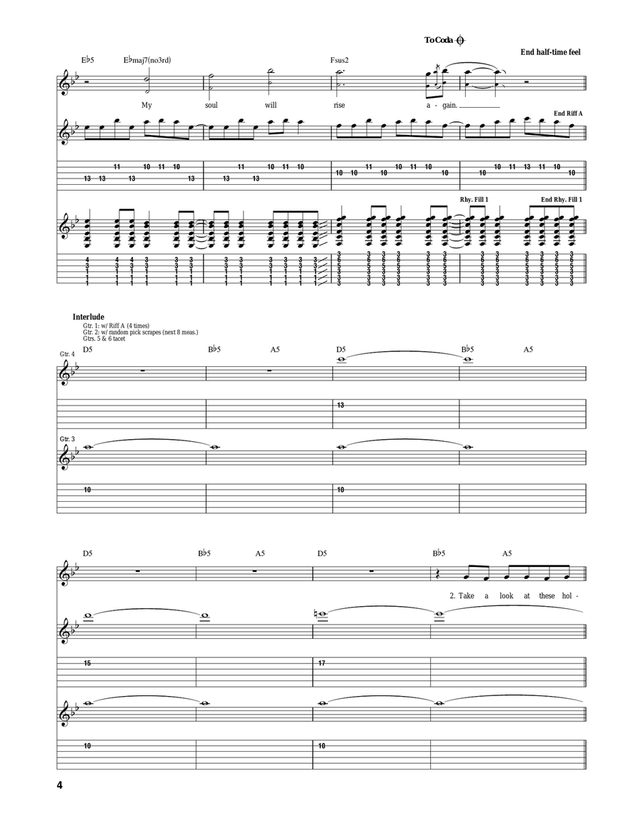 My Heart Is A Fist Acoustic Guitar scores gallery preview page 4
