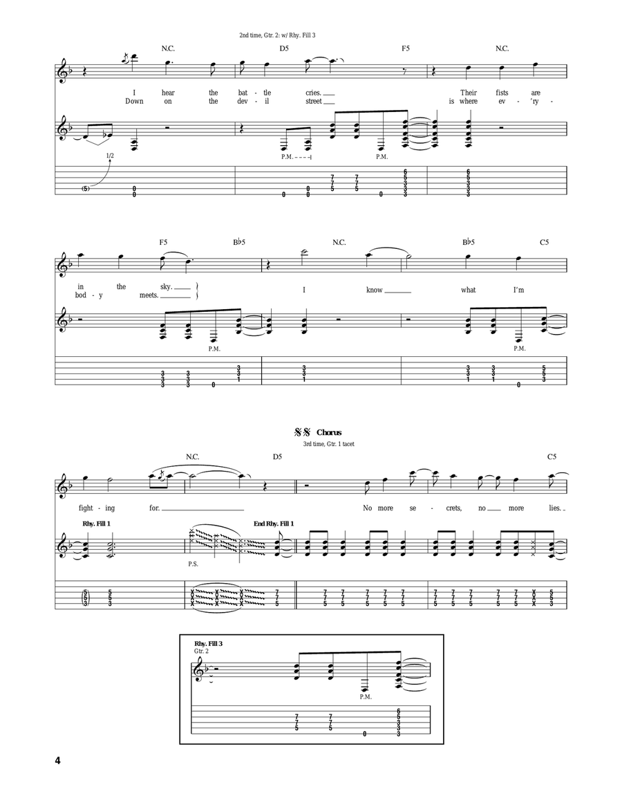 No More Secrets No More Secrets Acoustic Guitar scores gallery preview page 4