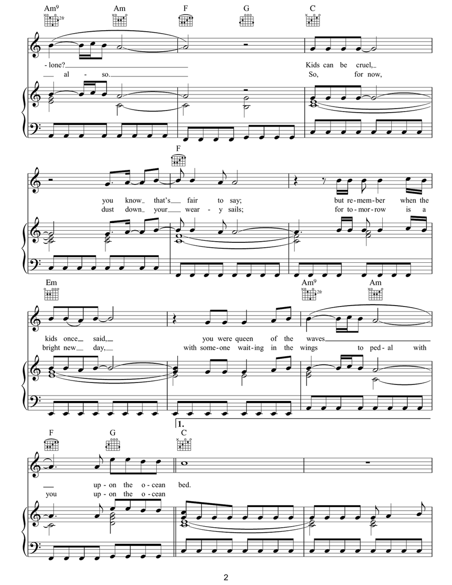 Lonesome Swan Lonesome Swan Piano, Vocal, Guitar scores gallery preview page 2