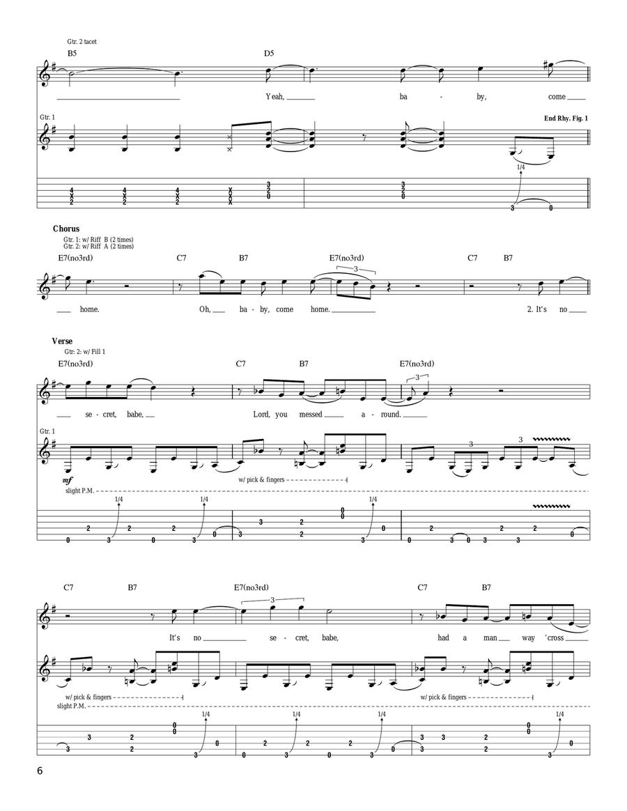 Come Home Come Home Acoustic Guitar scores gallery preview page 6
