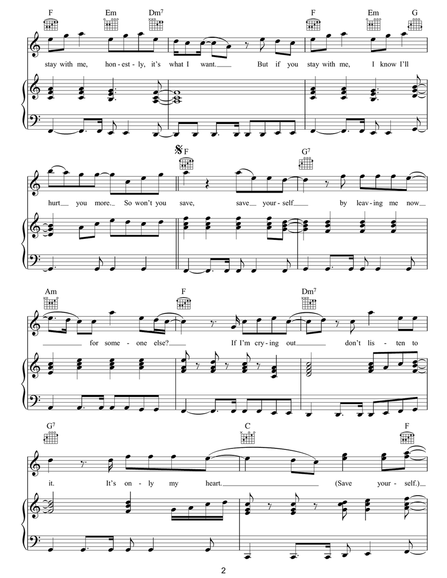 Save Yourself Save Yourself Acoustic Guitar scores gallery preview page 2
