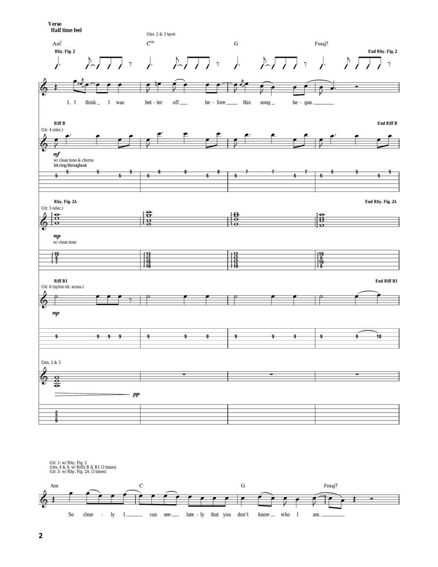 These Days These Days Acoustic Guitar scores gallery preview page 2
