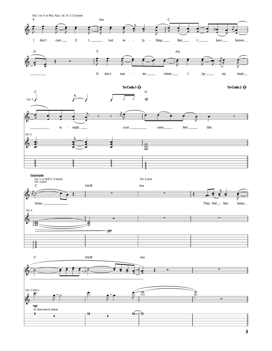 Your Arms Feel Like Home Your Arms Feel Like Home Acoustic Guitar scores gallery preview page 3