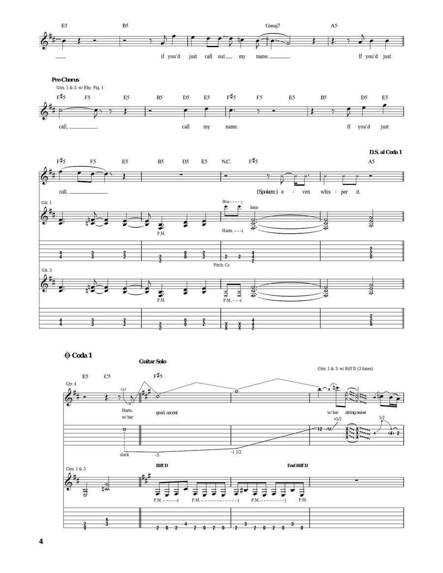 Never Walk Alone...Call To Arms Acoustic Guitar scores gallery preview page 4