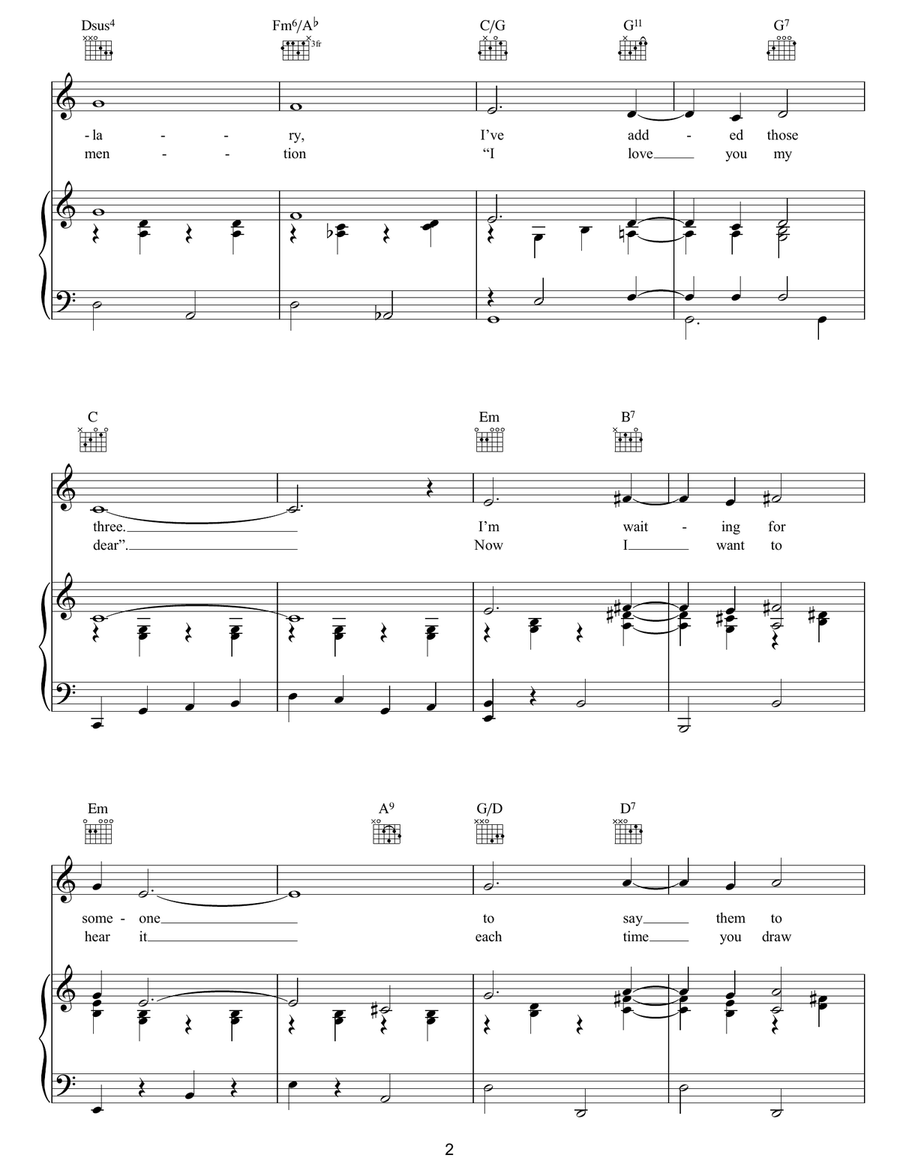 Three Little Words Three Little Words Guitar scores gallery preview page 2