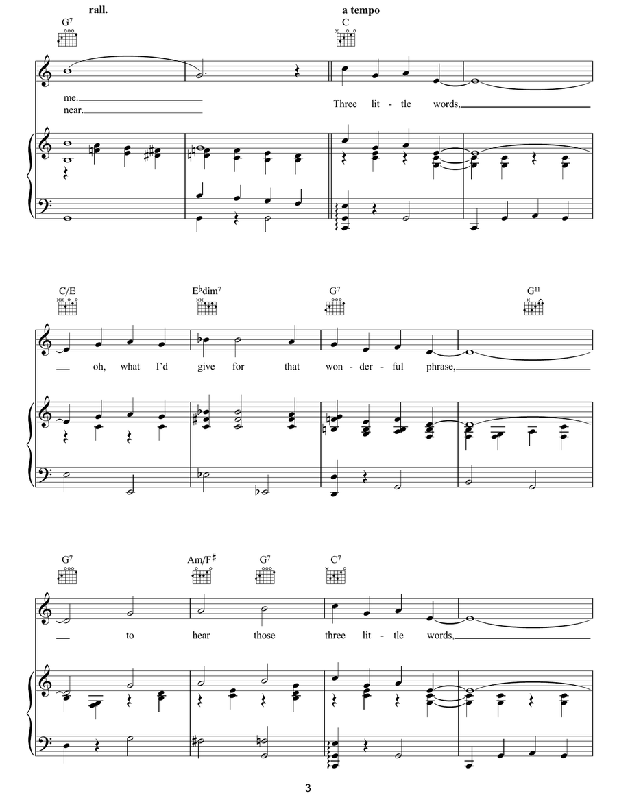 Three Little Words Three Little Words Guitar scores gallery preview page 3