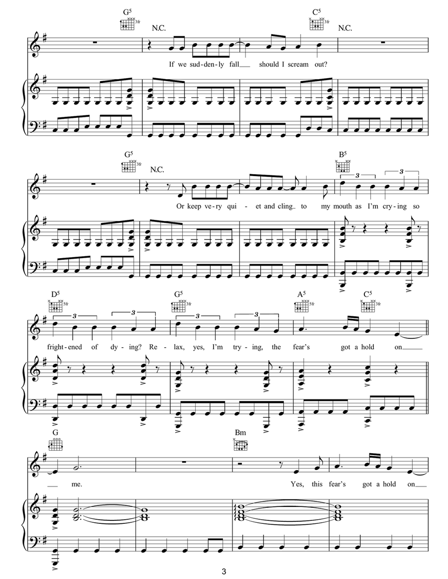 Death Death Piano, Vocal, Guitar scores gallery preview page 3