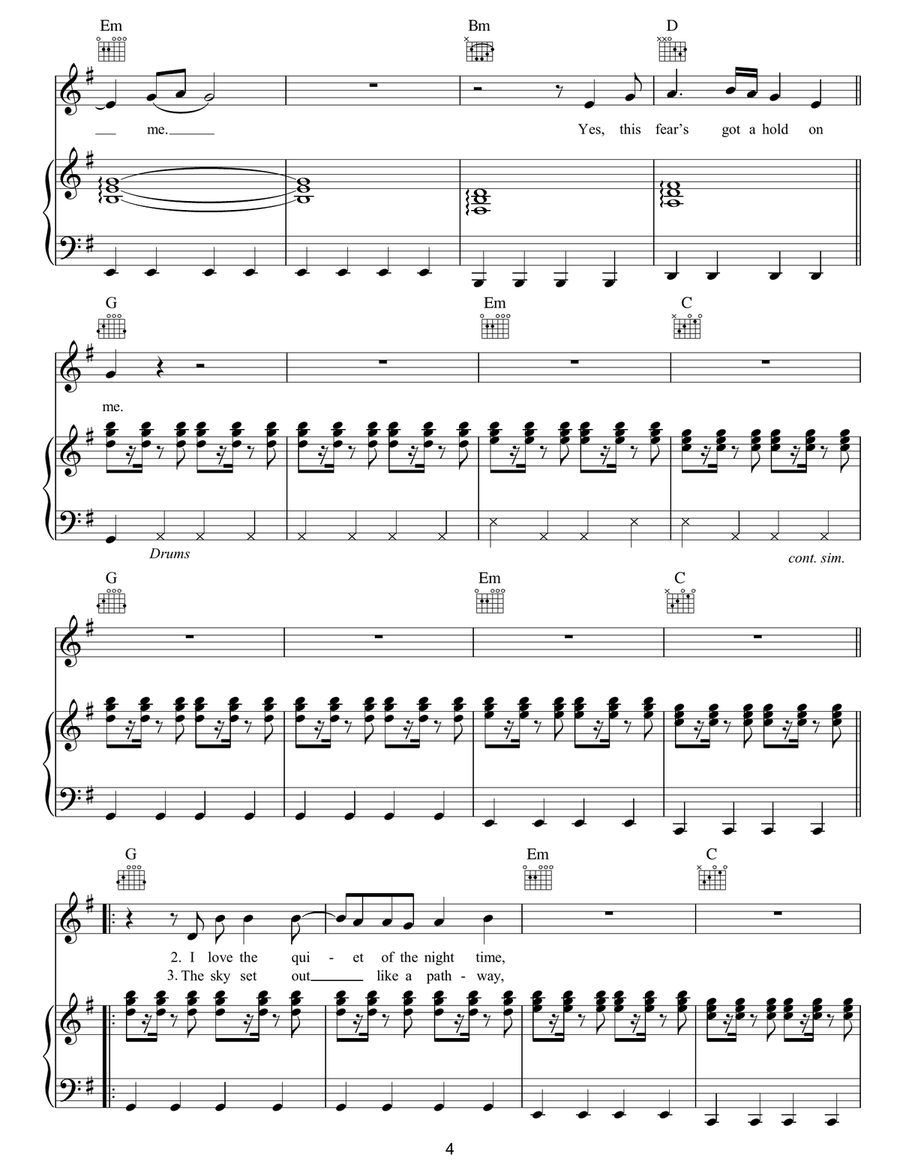 Death Death Piano, Vocal, Guitar scores gallery preview page 4