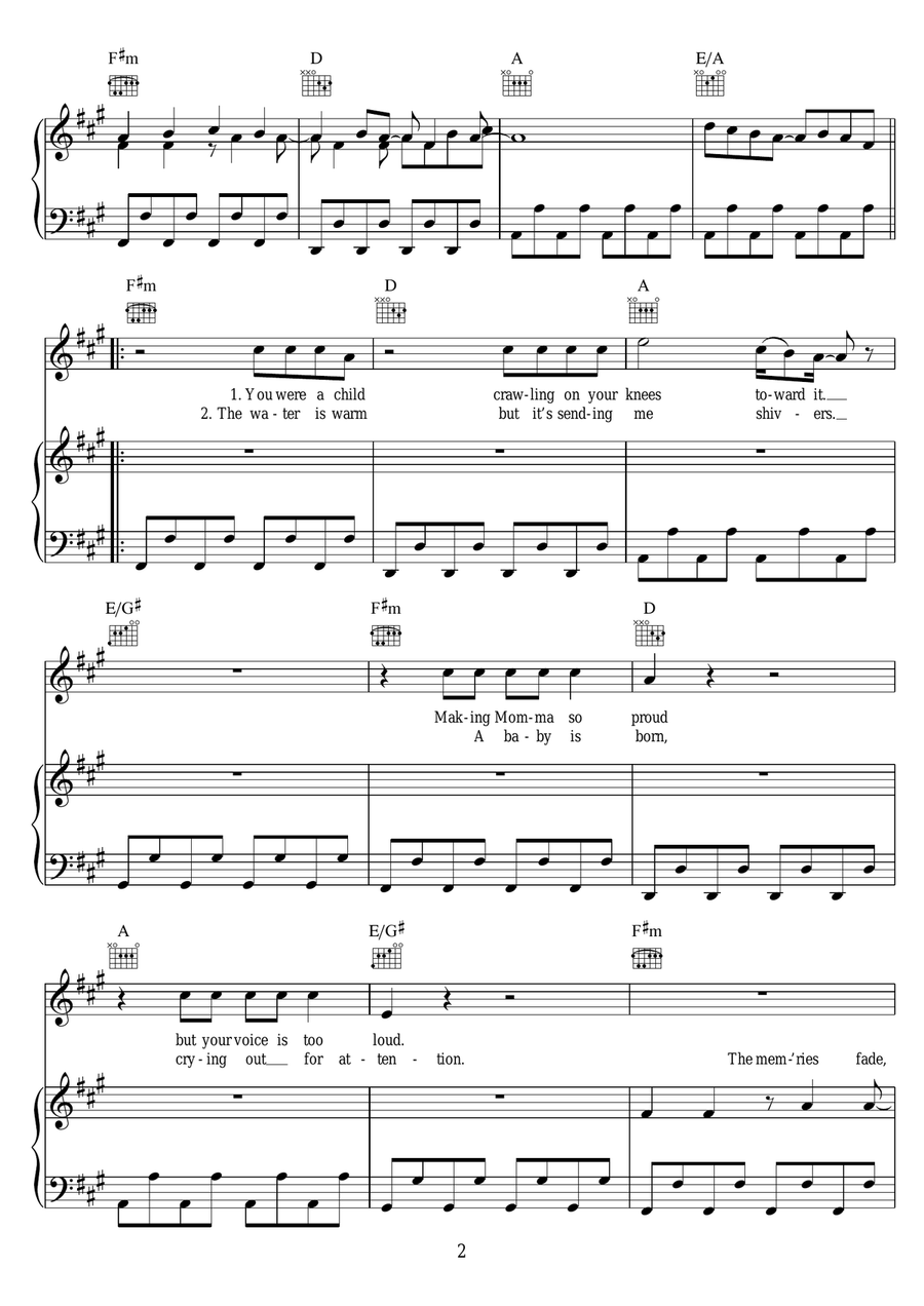 Kids Kids Piano, Vocal, Guitar scores gallery preview page 2