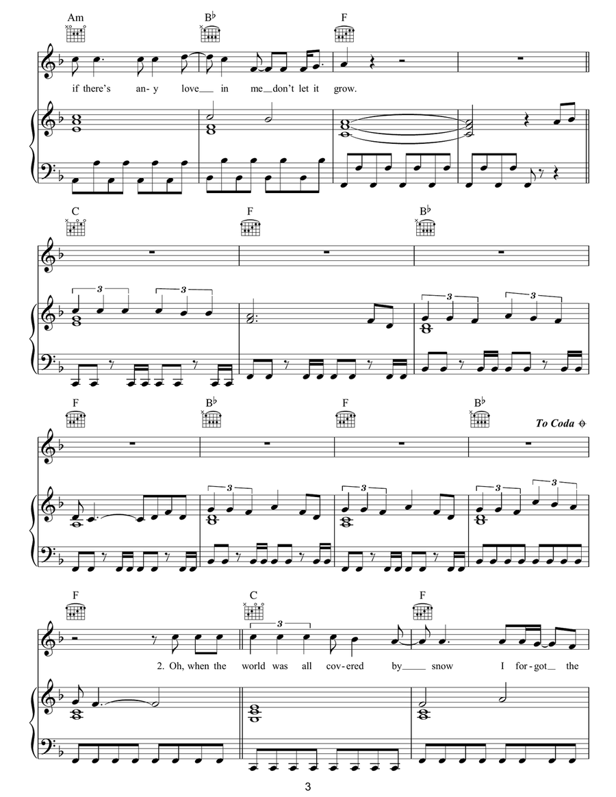 Shape Of My Heart Shape Of My Heart Piano, Vocal, Guitar scores gallery preview page 3