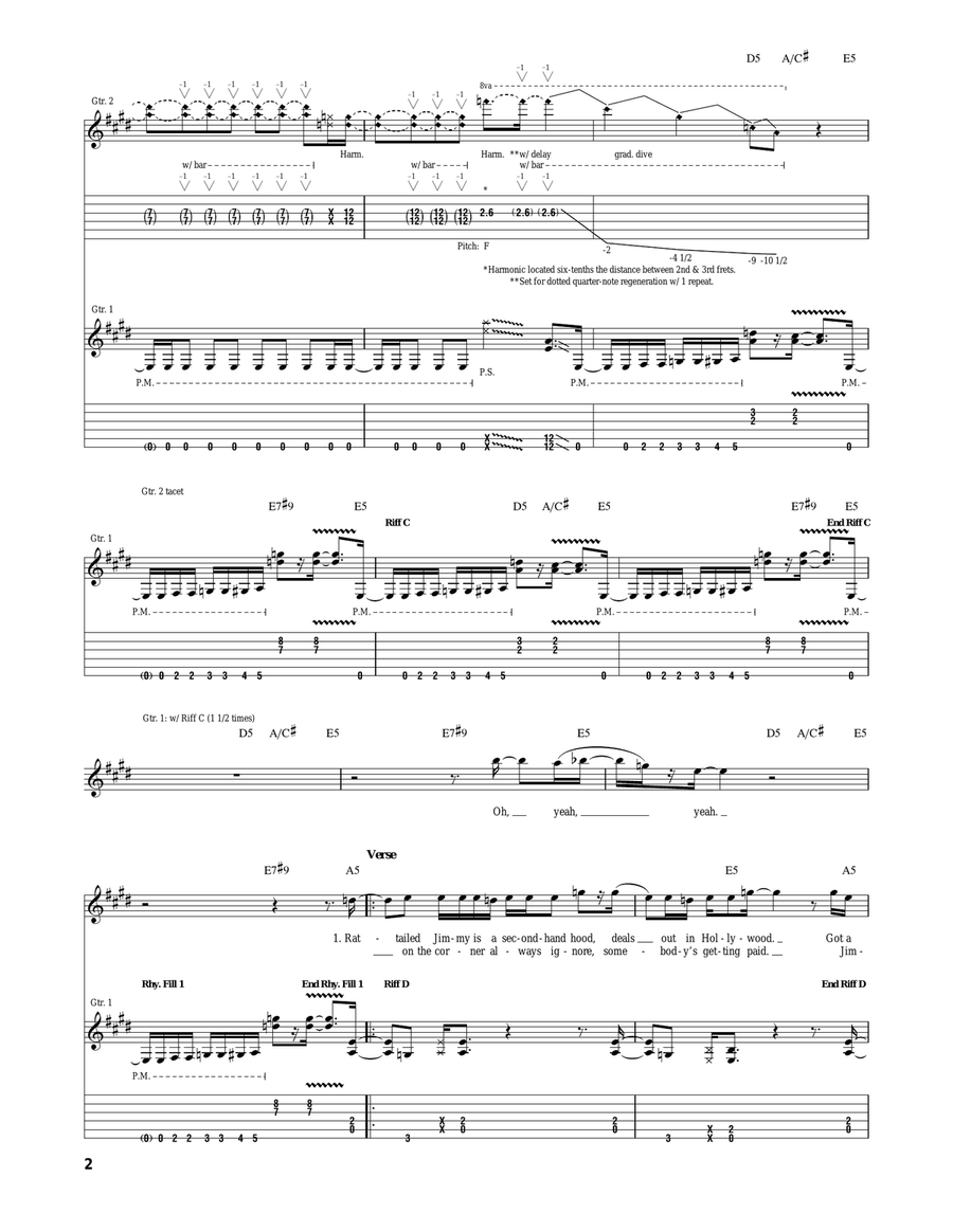 Dr. Feel Good Dr. Feel Good Acoustic Guitar scores gallery preview page 2