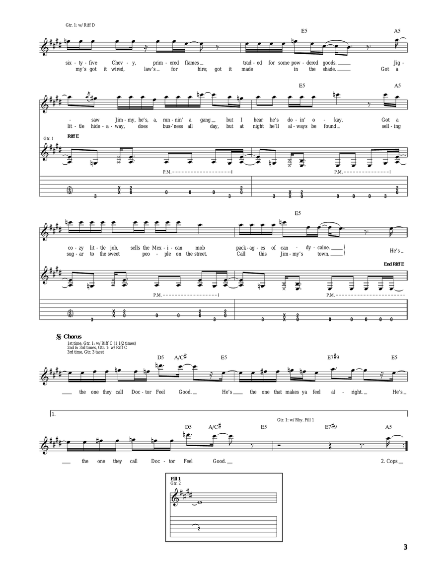 Dr. Feel Good Dr. Feel Good Acoustic Guitar scores gallery preview page 3