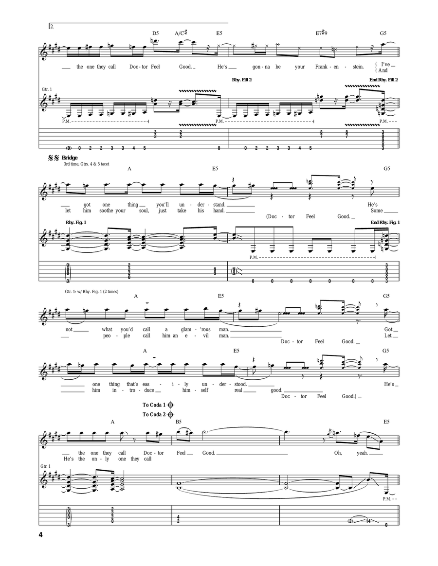 Dr. Feel Good Dr. Feel Good Acoustic Guitar scores gallery preview page 4