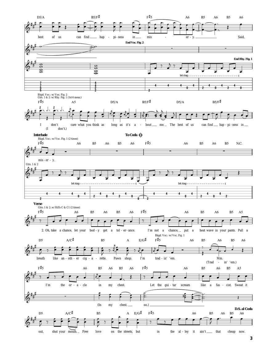 I Don't Care I Don't Care Acoustic Guitar scores gallery preview page 3