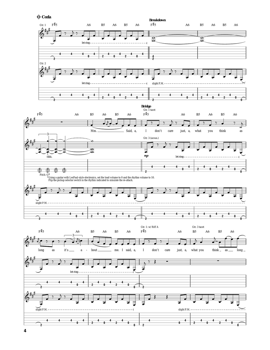 I Don't Care I Don't Care Acoustic Guitar scores gallery preview page 4