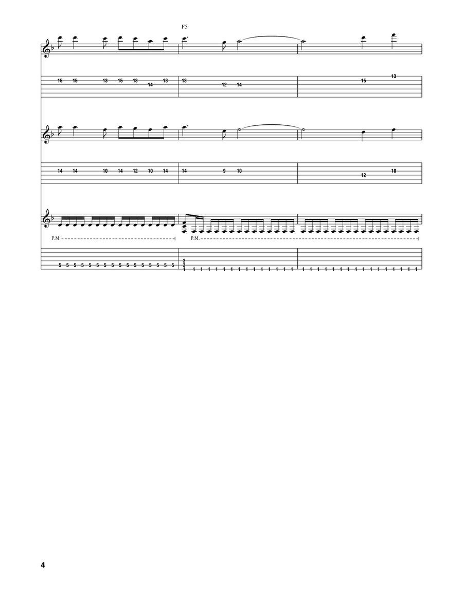 Operation Ground And Pound Acoustic Guitar scores gallery preview page 4