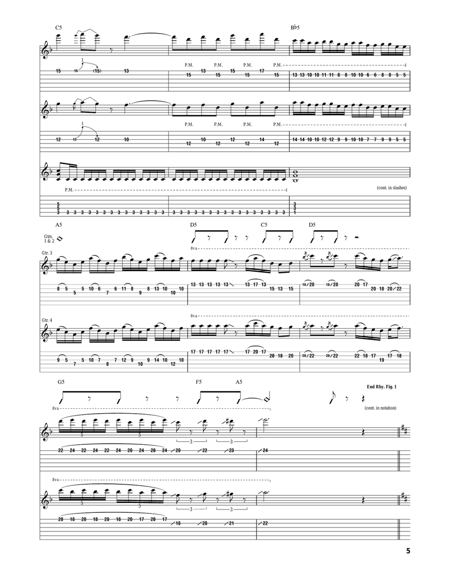 Operation Ground And Pound Acoustic Guitar scores gallery preview page 5