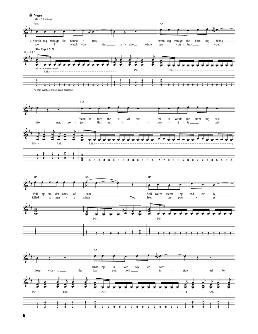 Operation Ground And Pound Acoustic Guitar scores gallery preview page 6