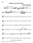 Rejoice, The Lord Is King - Viola