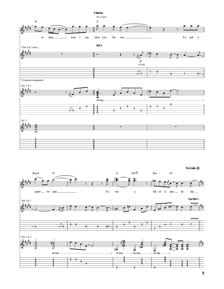 It's Easy It's Easy Acoustic Guitar scores gallery preview page 5
