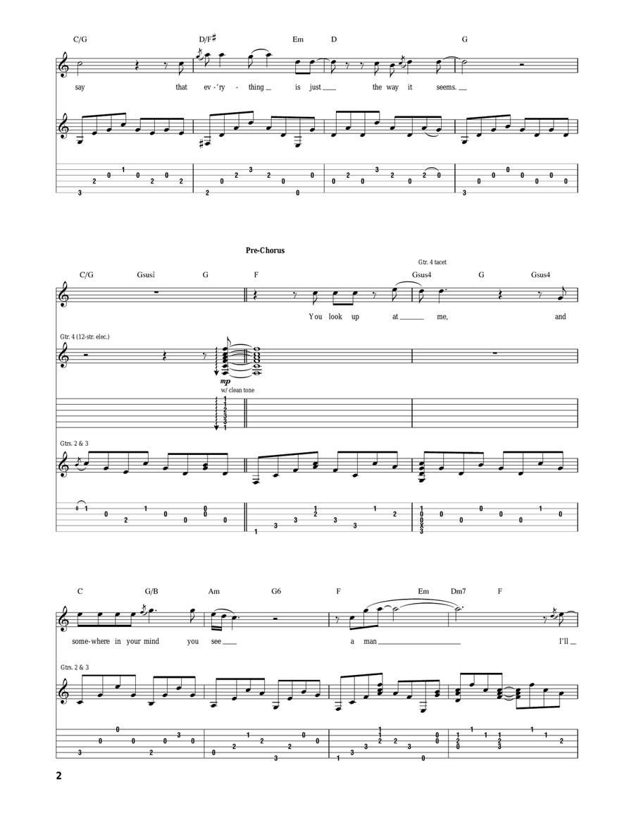 A Man I'll Never Be A Man I'll Never Be Acoustic Guitar scores gallery preview page 2