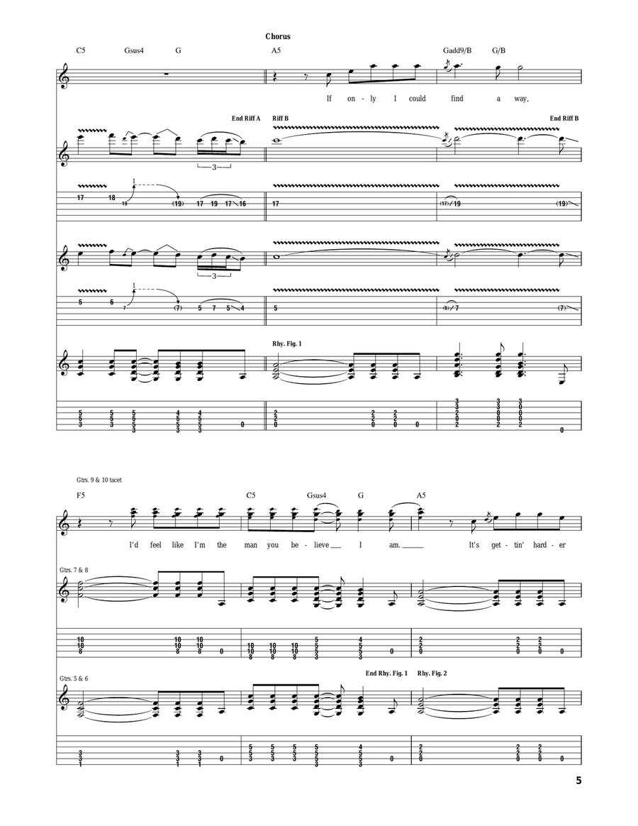 A Man I'll Never Be A Man I'll Never Be Acoustic Guitar scores gallery preview page 5