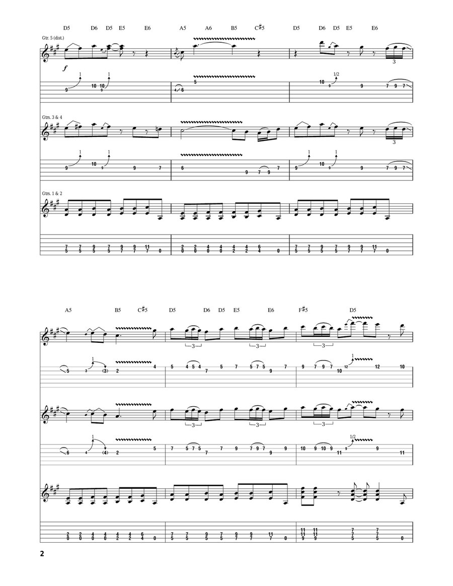 Don't Be Afraid Acoustic Guitar scores gallery preview page 2