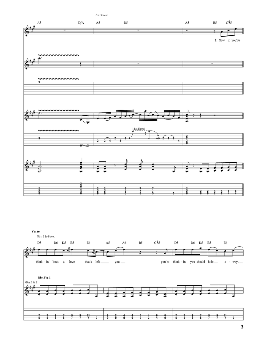 Don't Be Afraid Acoustic Guitar scores gallery preview page 3