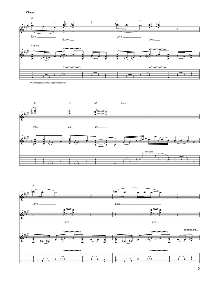 Don't Be Afraid Acoustic Guitar scores gallery preview page 5