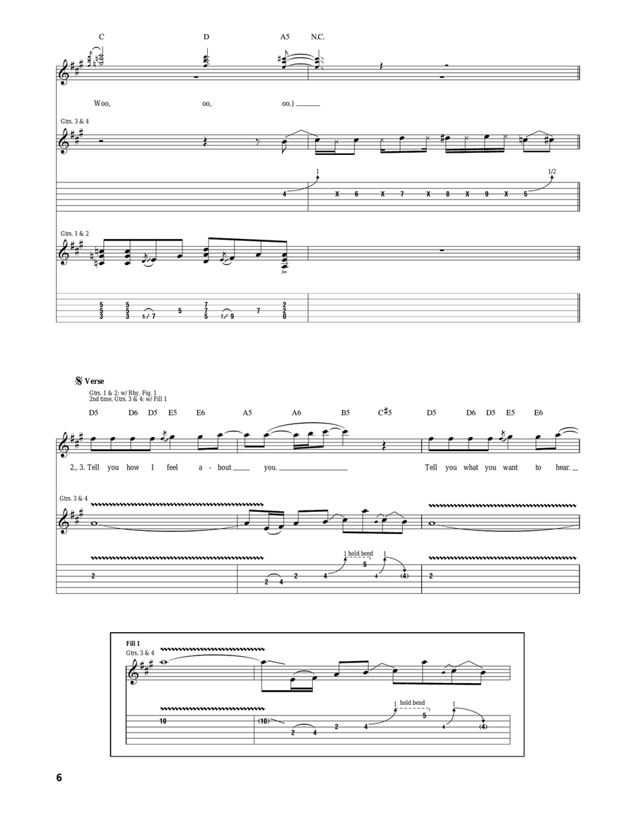Don't Be Afraid Acoustic Guitar scores gallery preview page 6