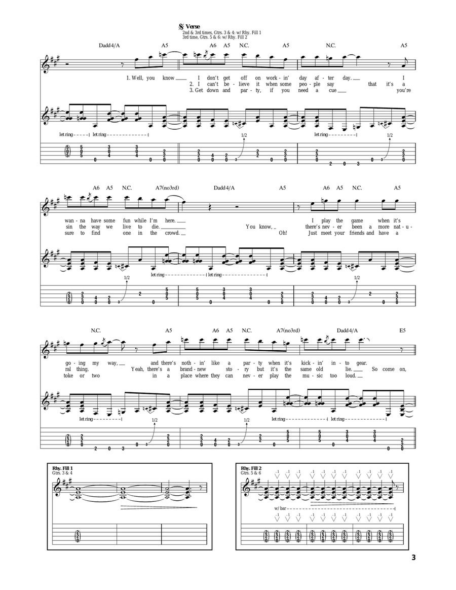 Party Party Acoustic Guitar scores gallery preview page 3