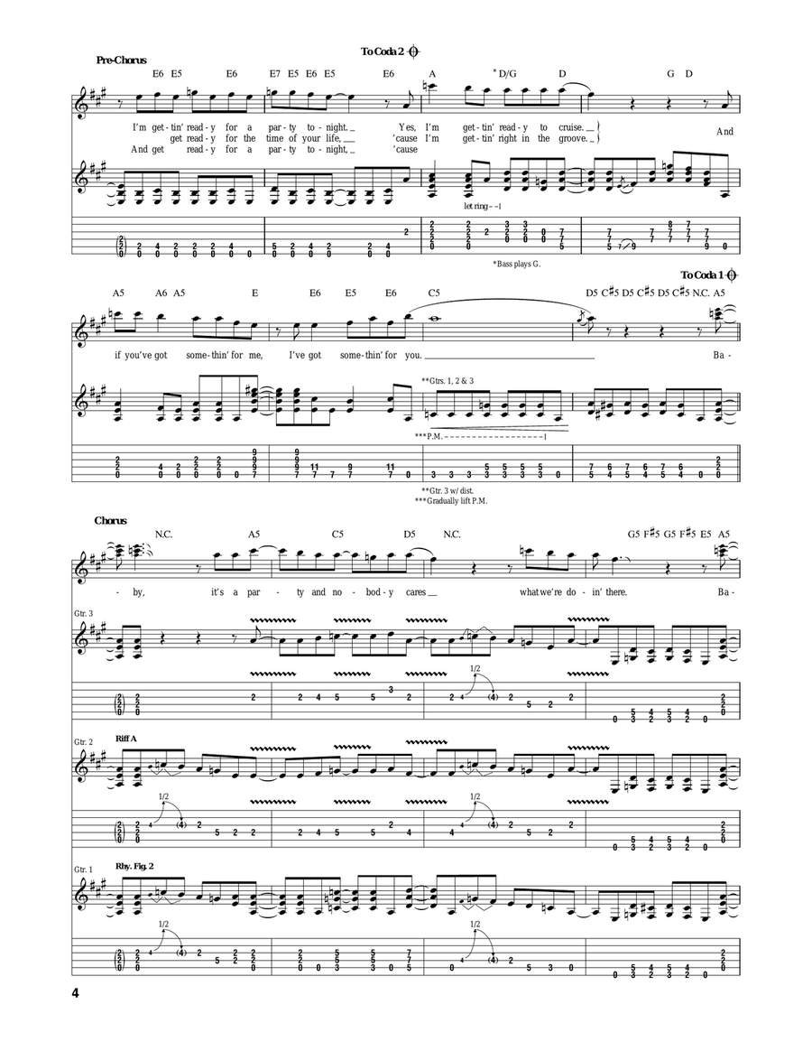 Party Party Acoustic Guitar scores gallery preview page 4