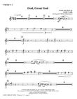 God, Great God - Bb Clarinet 1,2