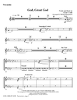 God, Great God - Percussion