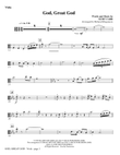 God, Great God - Cello