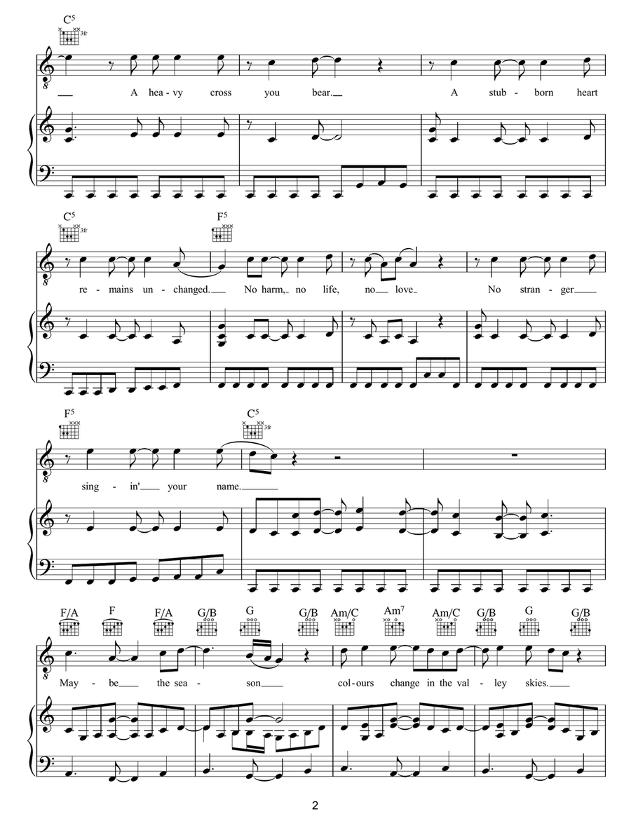Long Road To Ruin Long Road To Ruin Piano, Vocal, Guitar scores gallery preview page 2