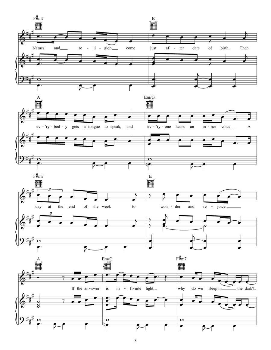 How Can You Live In The Northeast Acoustic Guitar scores gallery preview page 3