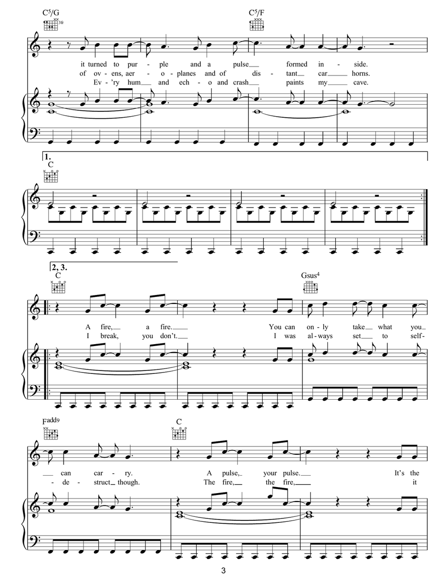 If There's A Rocket Tie Me To It Piano, Vocal, Guitar scores gallery preview page 3