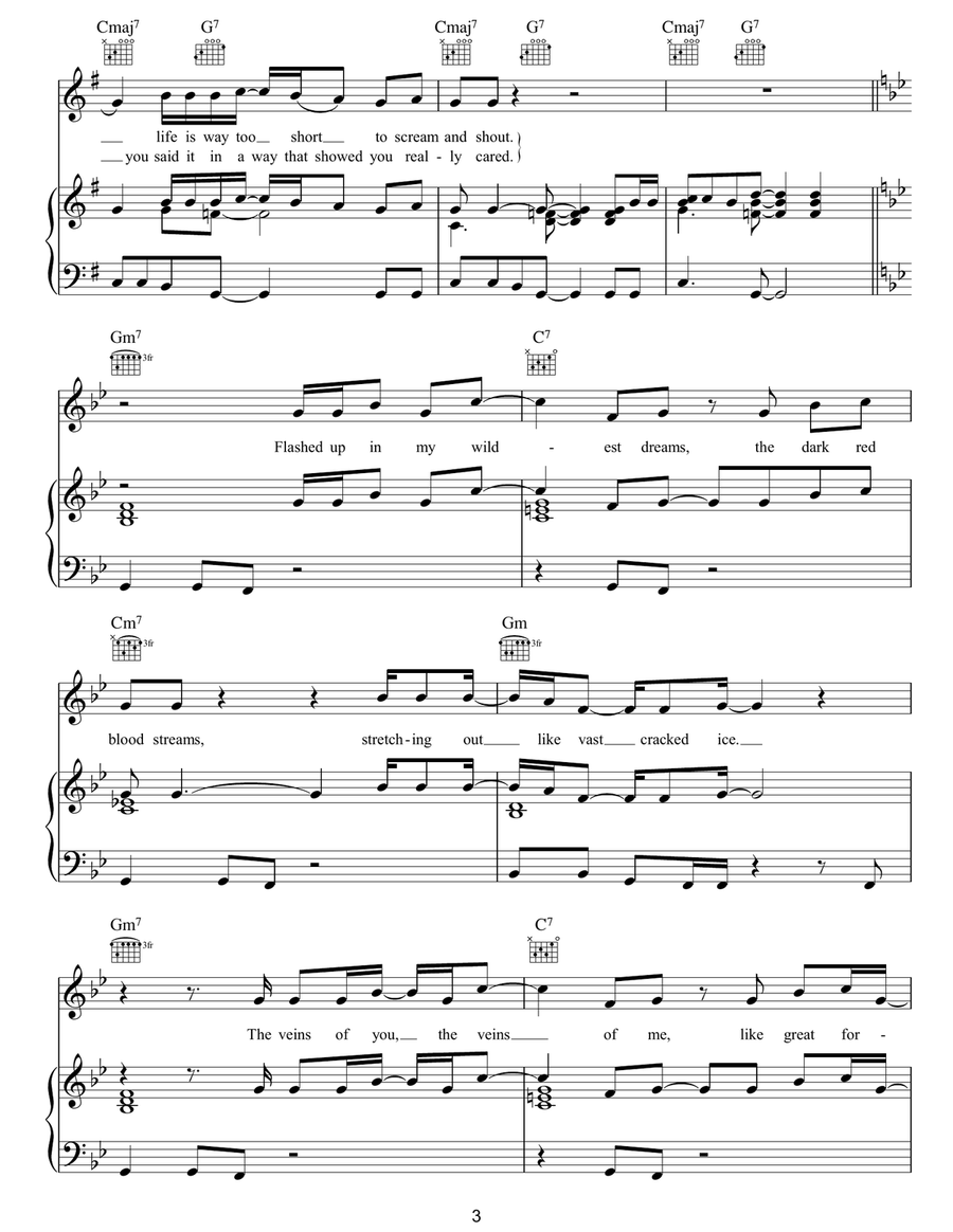 Lifeboats Lifeboats Piano, Vocal, Guitar scores gallery preview page 3