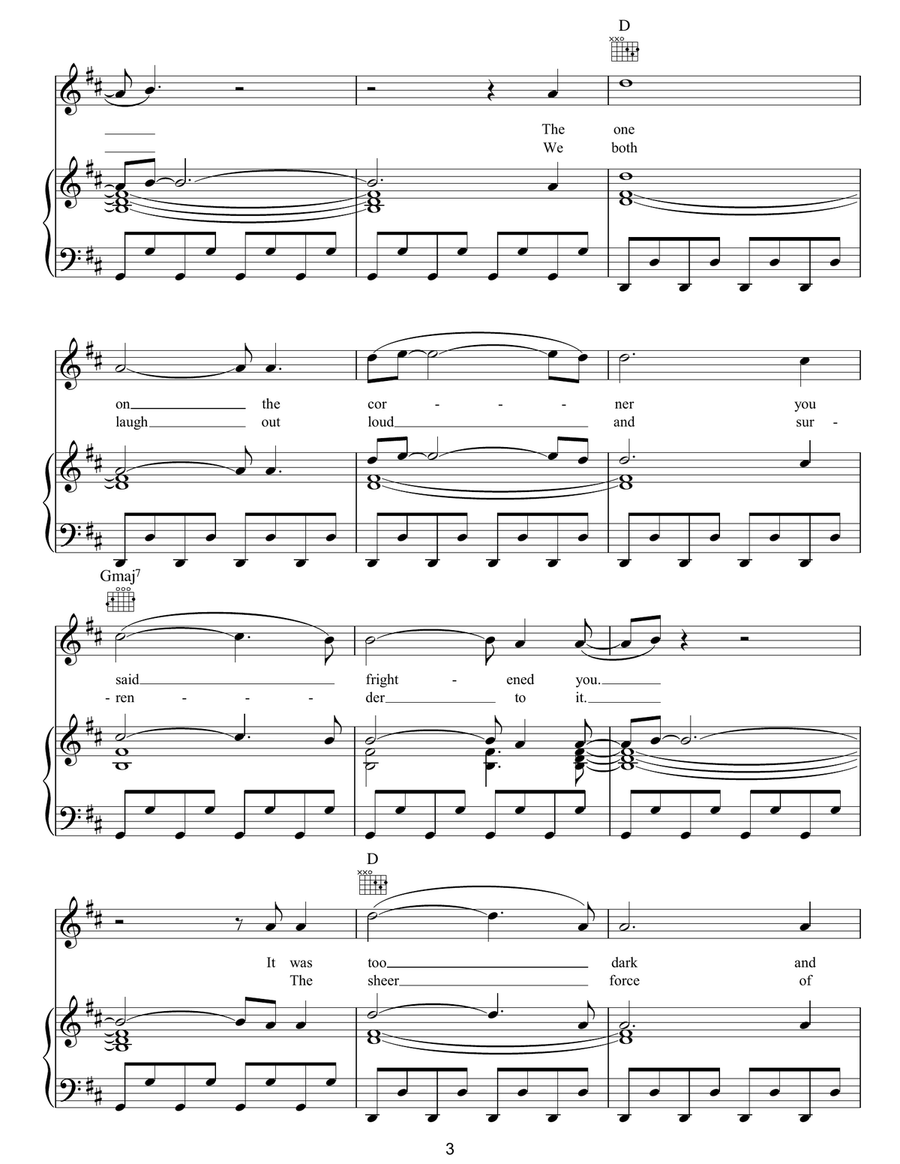 The Lightning Strike (iii. Daybreak) Guitar scores gallery preview page 3