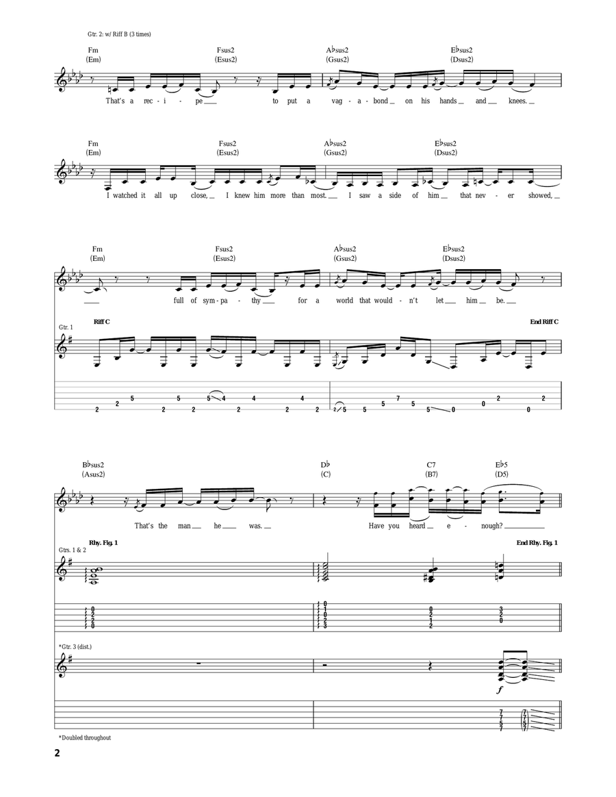 What A Shame What A Shame Acoustic Guitar scores gallery preview page 2